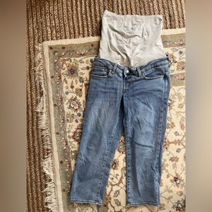 BLANQI Size 14 full panel light denim maternity jeans